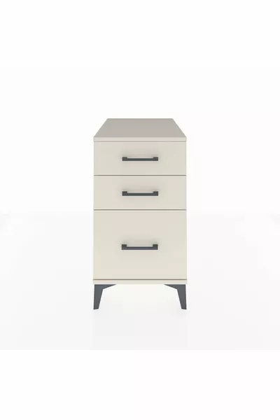 خزانة كرونوس ب٣ أدراج بلون حجر القمر