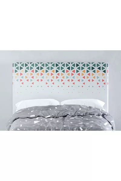 غطاء رأس سرير بنمط هندسي