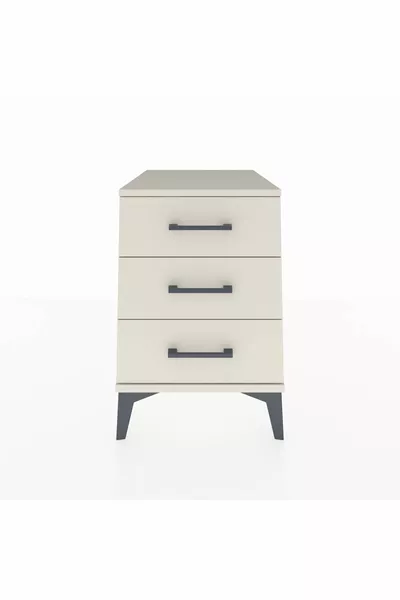 خزانة كرونوس ب٣ أدراج بلون حجر القمر