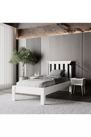 Ensemble de chevet Shark New en MDF avec lit | Montage facile