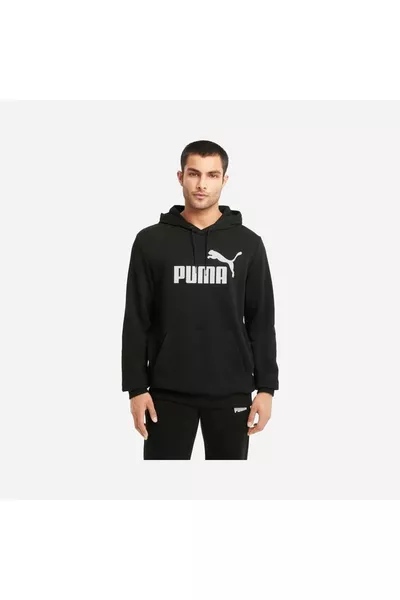  ESS Sweat à Capuche Homme Grand Logo NOIR
