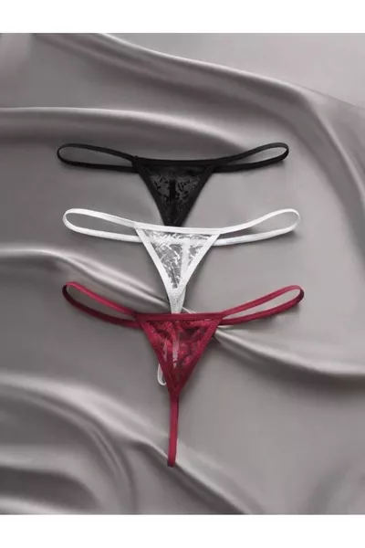 3-Pack Lacy Sexy String Thong
