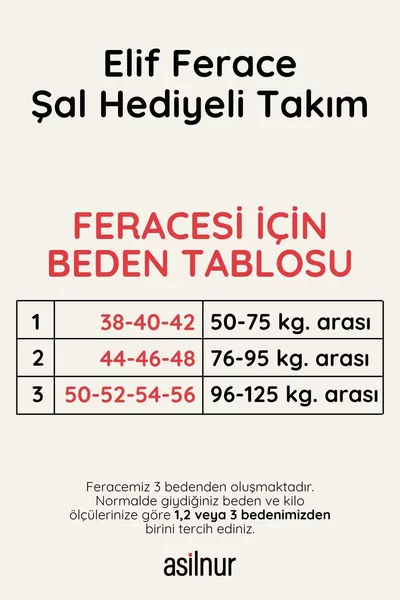 Комплект Елиф с шал и подарък, черен