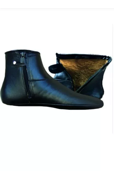 Calze con pelliccia vera