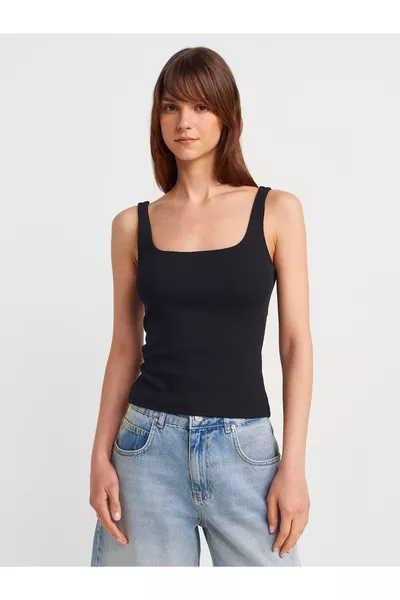  Spaghettihemd - Zwart