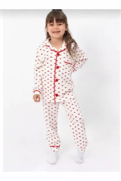 Mother and daughter cotton patterned pajama set