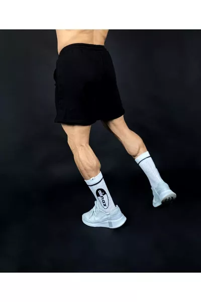 Schwarze Herren Regular Fit Shorts