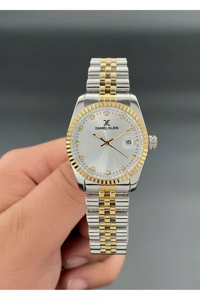 Damenarmbanduhr Edelstahlarmband 3 ATM wasserdicht Gold Silber Farbe