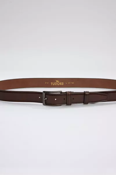 Men's % Genuine Leather 3.5 cm Classic Tan Belt