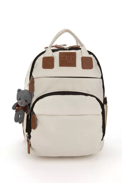 Zaino per la Cura del Neonato con Fasciatoio e Portachiavi in Omaggio