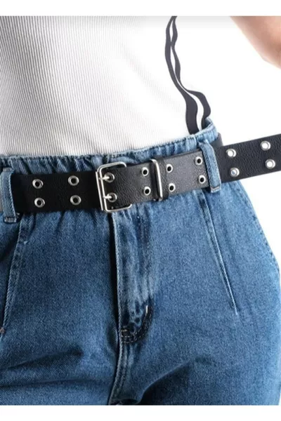 Damen Doppelreihiger Gürtel mit Ösen