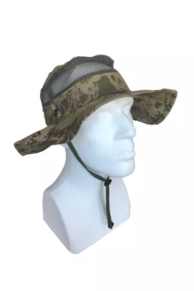 Camouflage Pattern Summer Foldable Safari Fedora Hat