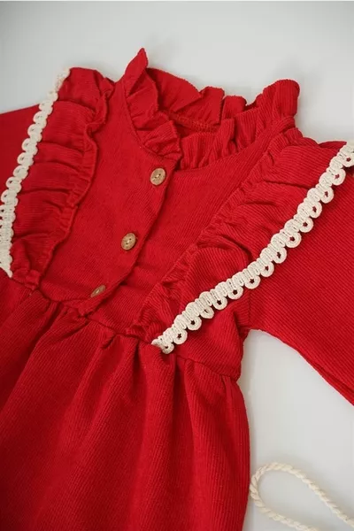 طفل رضيع كم طويل ديزي منقوشة حقيبة اللباس