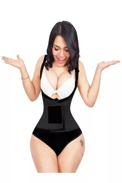 2 Sizes Waist Slimming Shaping Slimming Latex Hourglass Corset