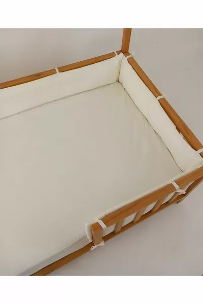 Set di protezioni laterali colore ecru per letti Montessori Cm