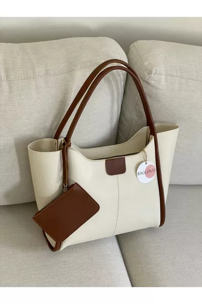 شنطة كتف نسائية كبيرة من صني، العرض  سم، الطول  سم