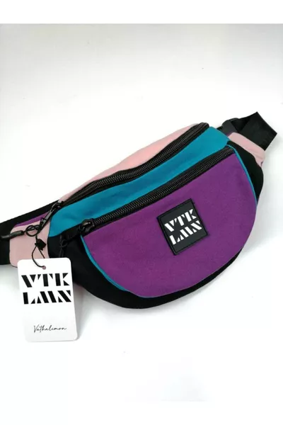 Unisex Renkli Omuz Ve Bel Çantası