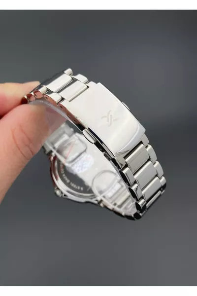 Damespolshorloge Stalen Band Zilverkleurig 3 ATM Waterbestendig