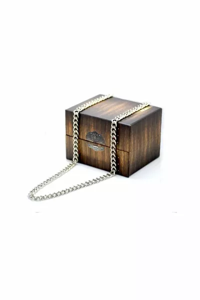 Unisex Silbermodell Lange Kette Halskette cm