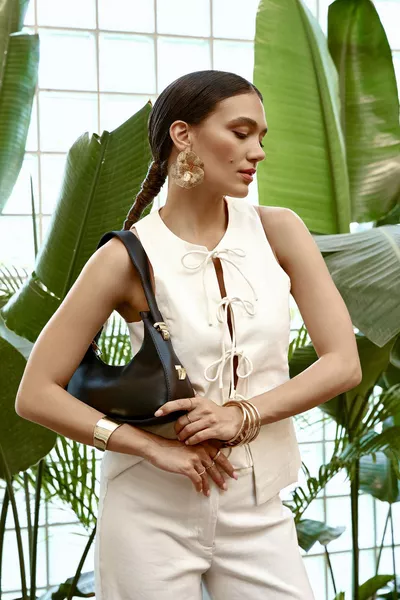 Women's Baguette Hand and Shoulder Bag