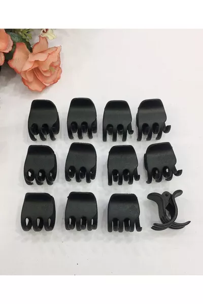 مجموعة 4 مشابك شعر مقاس 3 سم