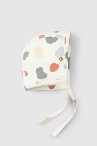 Органична памучна английска шапка за бебе с животински мотив