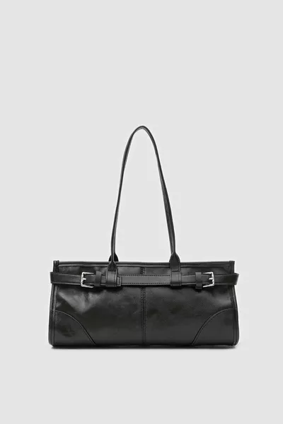 حقيبة إنيولا فينتاج شكل باغيت باللون الأسود