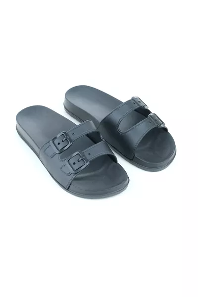 Zomerse Dames Slippers met Dubbele Gesp, Geschikt voor Nat Vloer