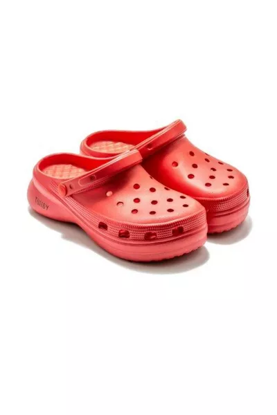 صندل نسائي أحمر مقاس /