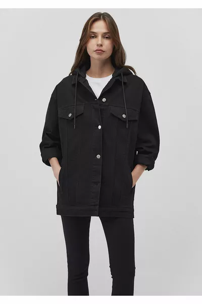 Giacca di Jeans Nera Lexa Anni ' 