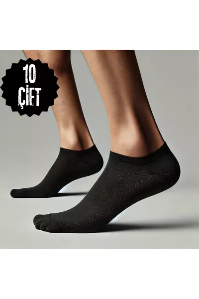 'lu Ekonomik Paket Siyah Patik Çorap