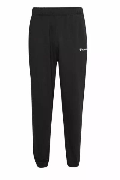 Pantaloni Regular Mese in Tessuto di Cotone da Uomo Neri