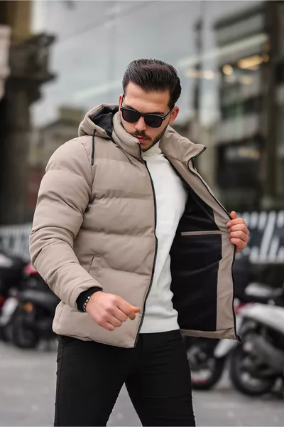 سترة جلد كربونية بشعار مع قبعة PLDP 