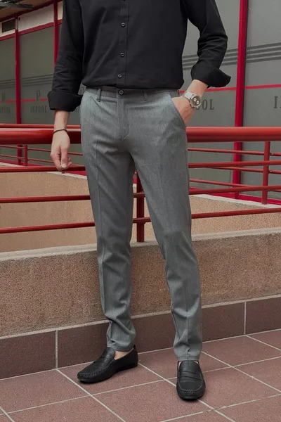 Homme, coupe standard, qualité A, Old Money, pantalon en tissu