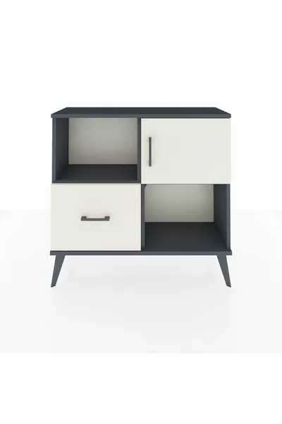 خزانة أرجيس بستاند درج واحد ورفان وباب واحد، أنترسايت-رملي