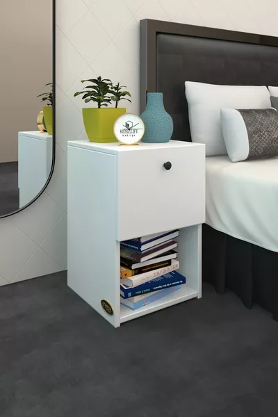 Komodin İzumi Byz ** Nachtkastje Boekenkast Schoenenkast Met Deur En Rugleuning