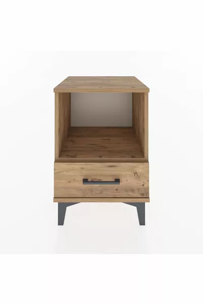 خزانة هايبيريون، رف واحد، درج واحد، خشب الصنوبر