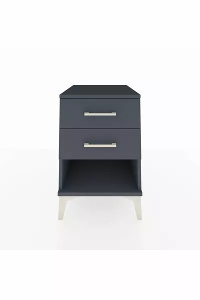 خزانة جانبية كرونوس بدرجين أنثراسايت-أنثراسايت