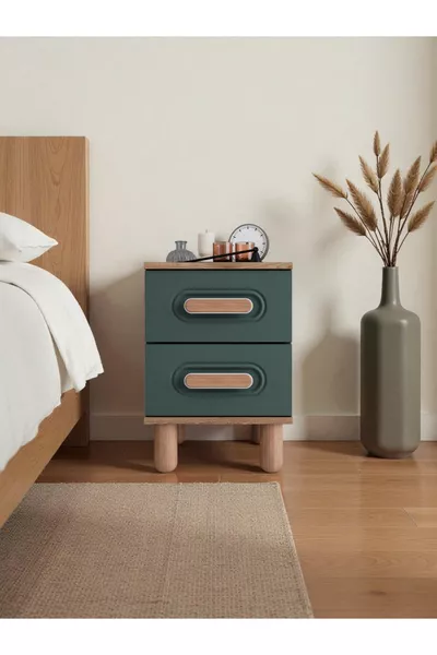 طاولة جانبية بيرّي بمقصورتين من MDF