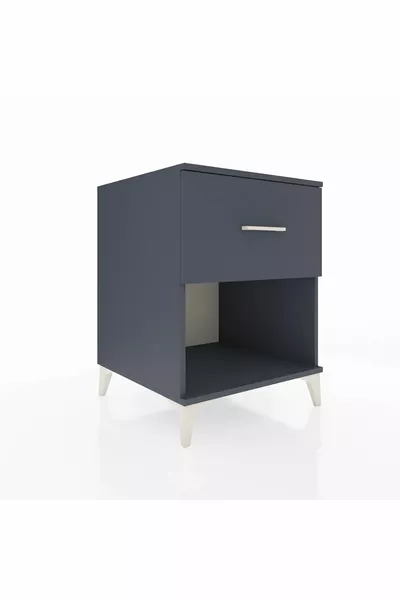 Kronos Nachtkastje Enkel Lade Antraciet-Antraciet