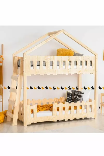 Markaawm Montessori Bunk Bed Baby Crib Children's Bed Tower