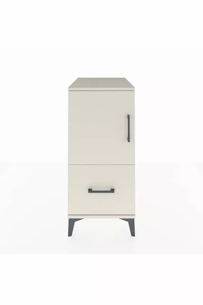 Kronos Komodin 2 Raflı Tek Çekmeceli Tek Kapaklı  Aytaşı-Aytaşı