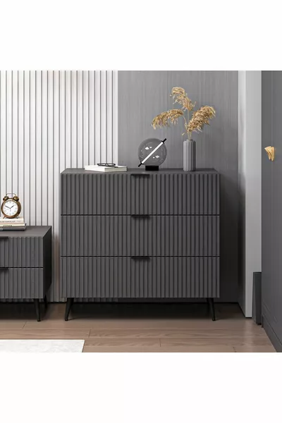 Комод Kale Plus Антрацит/Антрацит