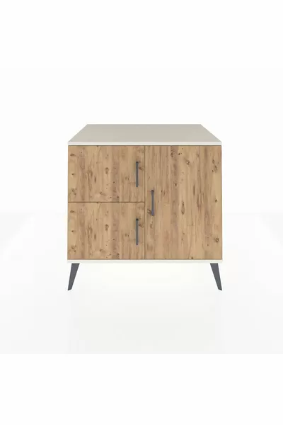 Kronos Dressoir 2 Planken 3 Deuren Opaaldennen/Opaal