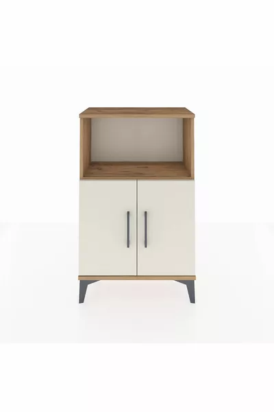 خزانة جانبية أرجيس بدرجين ودرجتين من خشب الصنوبر وحجر الصوان