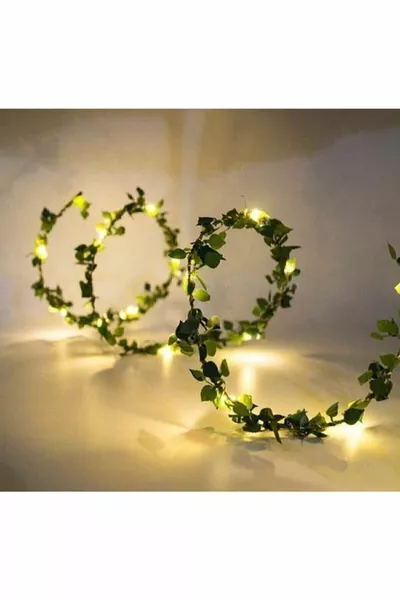 Decorative Ivy Light Mini Strip Artificial Leaves and 5m Fairy LED Rosella Barucci