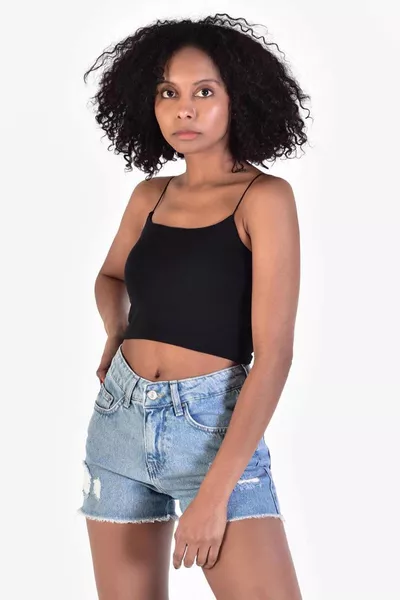 Thin Strap Crop Bustier 