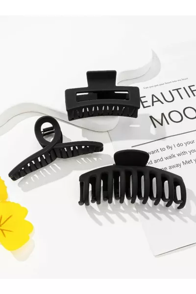 مجموعة من 3 مشابك شعر ماندالا مختلطة