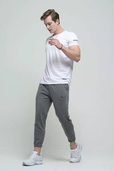T-shirt sportiva da uomo Cappi in micro poliestere Slim Fit per allenamento performance