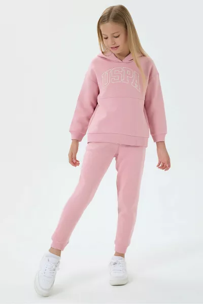 Ensemble de survêtement rose pour fille